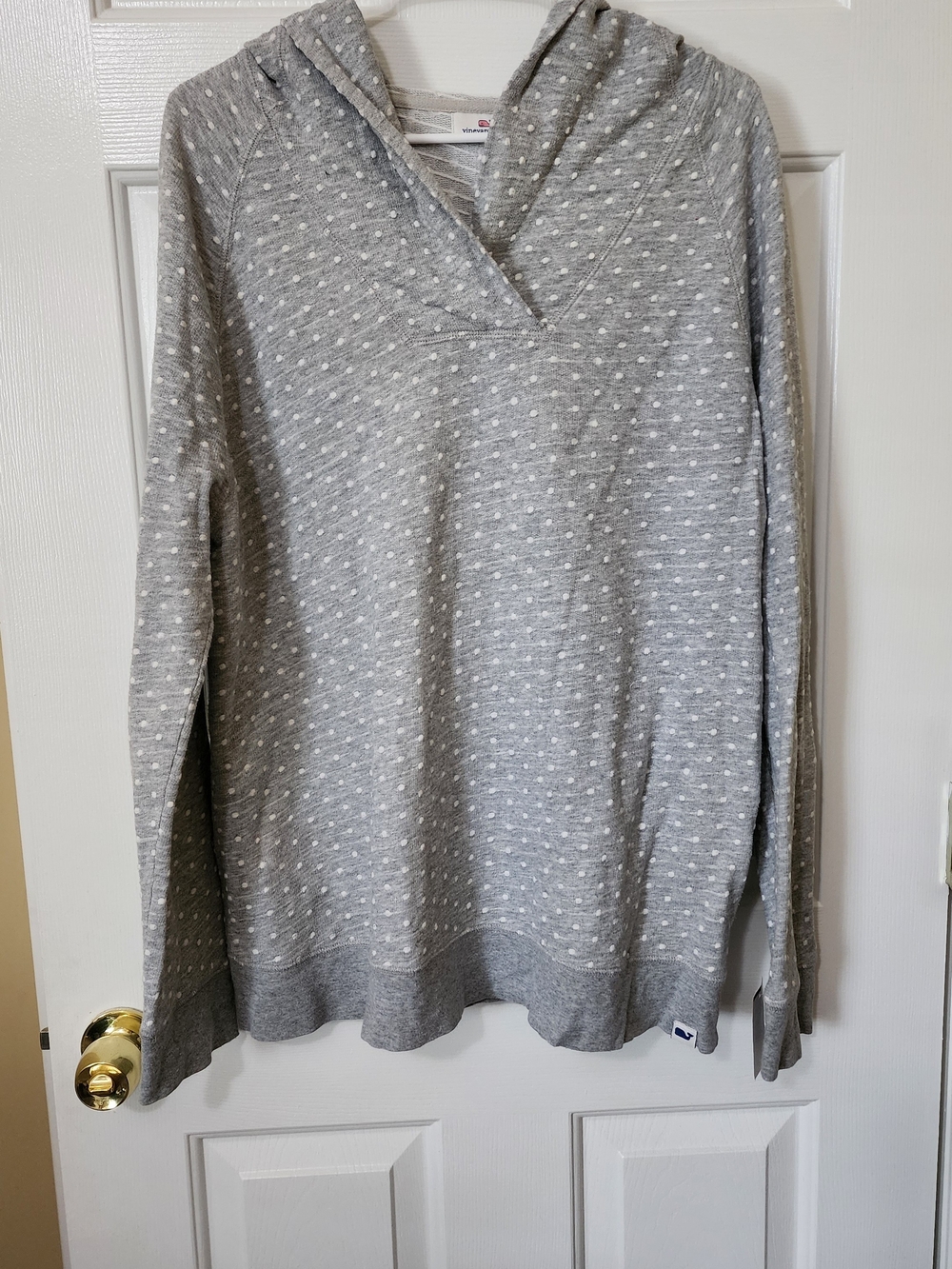 Vineyard Vines Light Gray Textured Knit Pullover